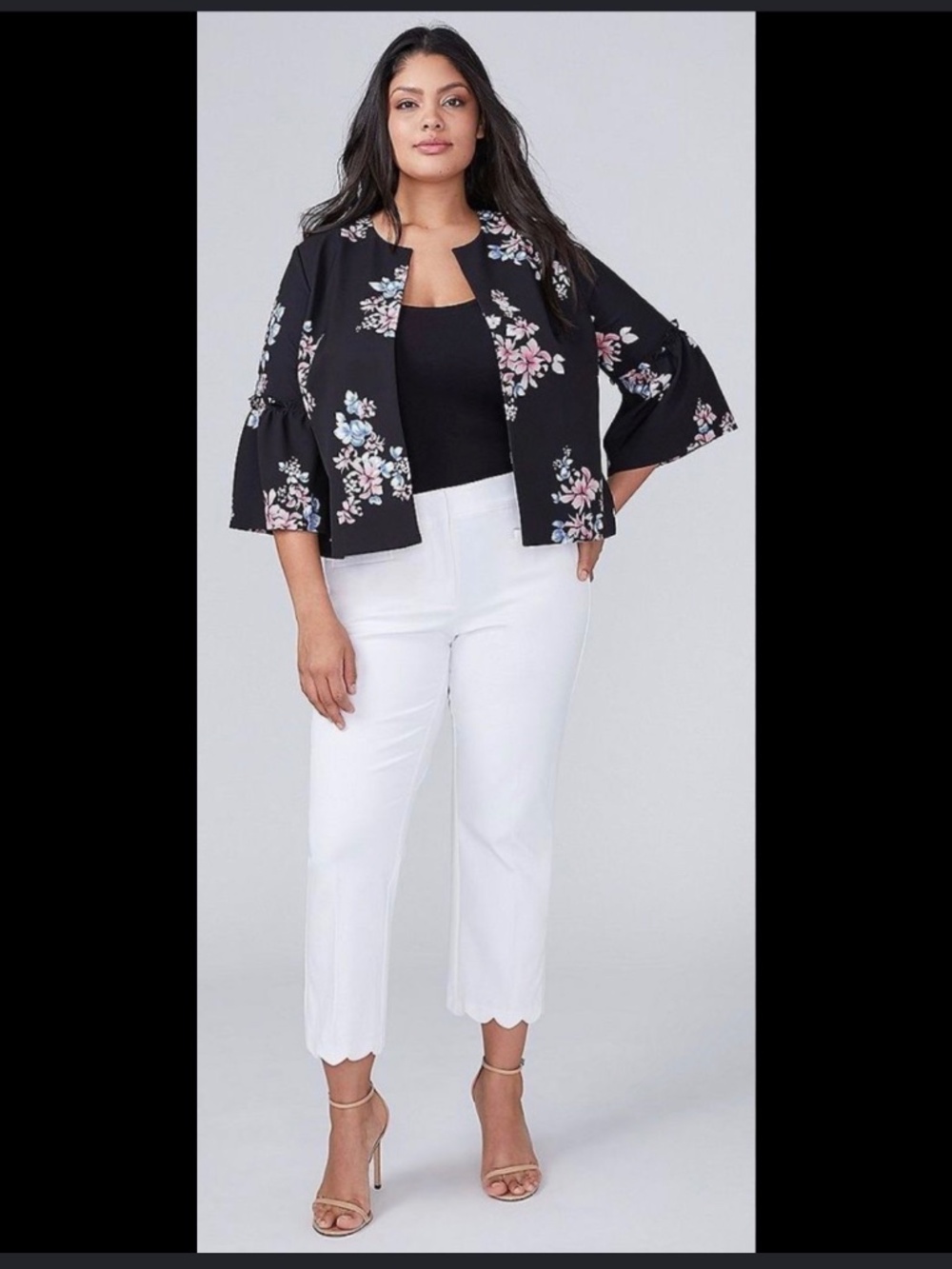 Like New Lane Bryant Open Front Cropped Jacket / Blazer size 22/24